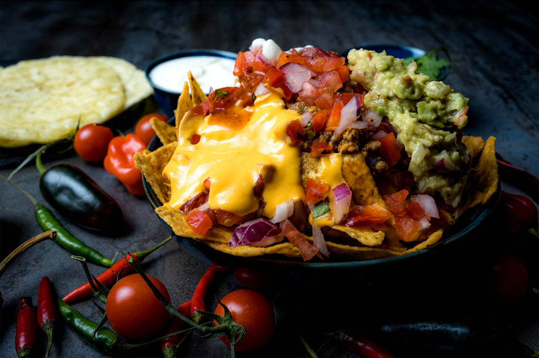 Loaded Nachos with Infused Cheese Sauce