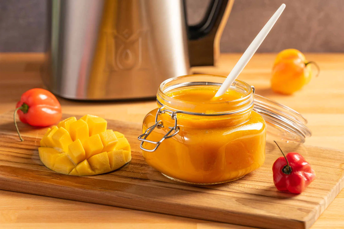 Mango Habanero BBQ Sauce Made in the MagicalButter Machine