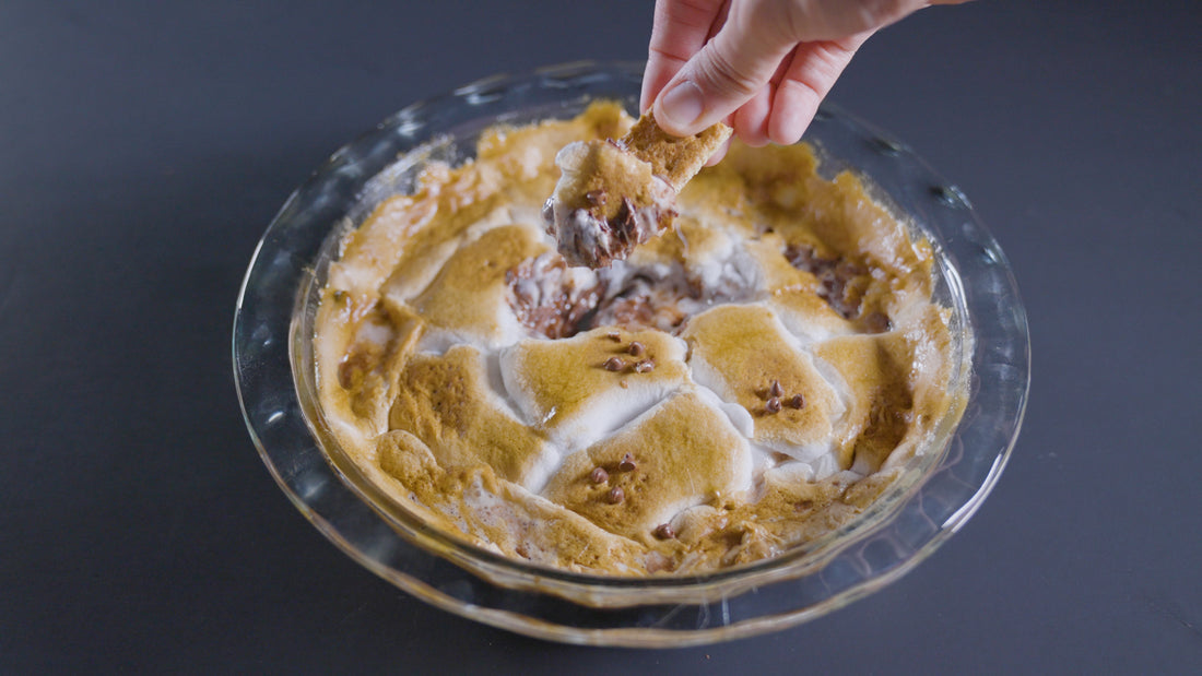 Spooky S'mores Graham Cracker Dip