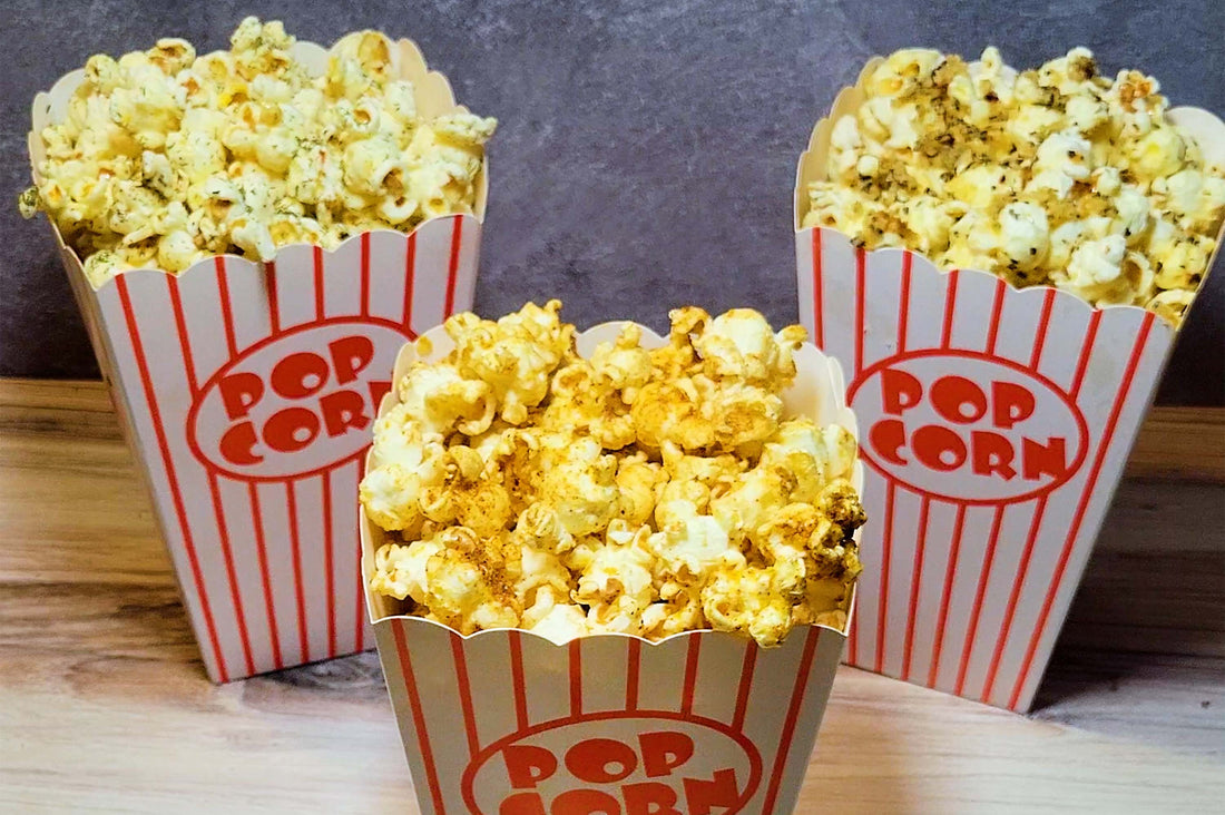 Homemade Popcorn Seasonings with Infused Butter Dorito Ranch Garlic Parmesan